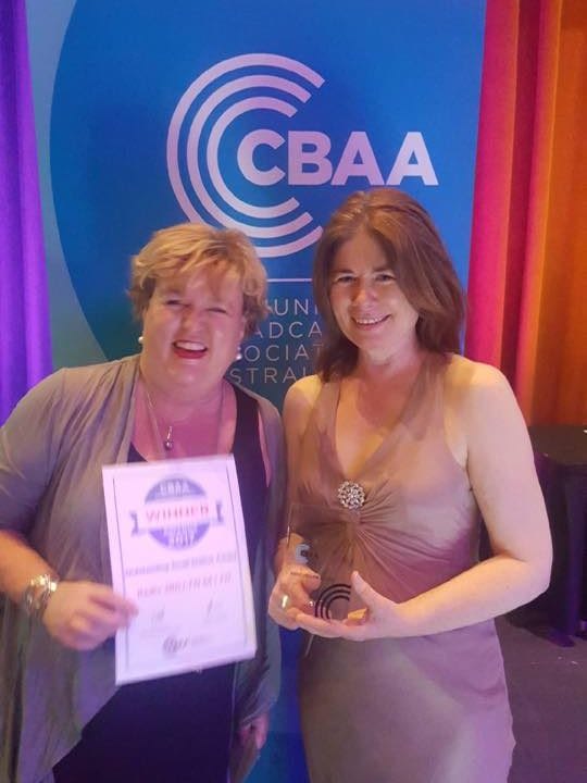 Tina and Catherine at CBAA Awards 2017